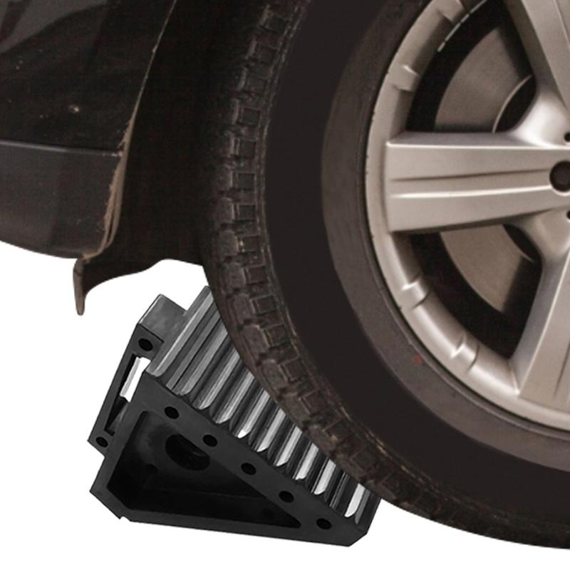 Anti-slip Auto Parking Wedges Car Stopper Tire Block Rubber Wheel Chock Support Pad Car Trailer Wheel Chock With Handles