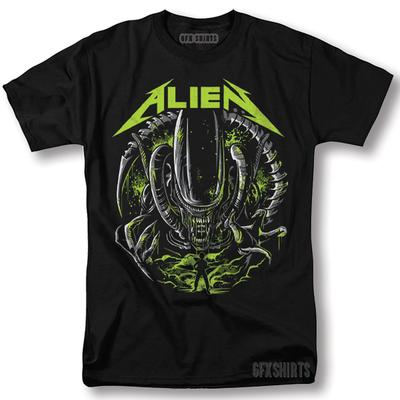 Maglietta Alien Poster Classico del Film Maglietta Design Grafico Vintage