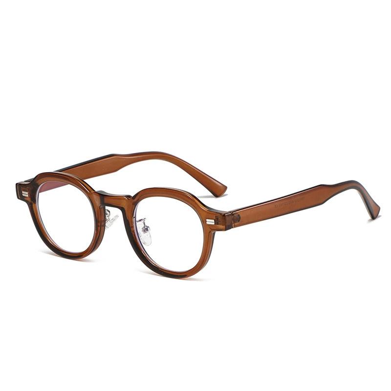 New Retro Art Harajuku Wind Eyeframe Women'S And Men Fashion  Anti Blue Light Radiation Protect Oval Small Frame Glasses
