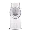  Rotating Cheese Grater with Handle Vegetable   Round Cutter Kitchen Food Chopper White 10 Blades 
