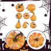 8Pcs Artificial Pumpkins Faux Small Fall Decor Thanksgiving for Basket Fillers