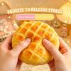 Crunchy Squishy Pineapple Bun Crispy Sound Squeeze Toy Round Blocks Filled Fidget Toy ASMR Sensory Stress Relief Toy Gifts