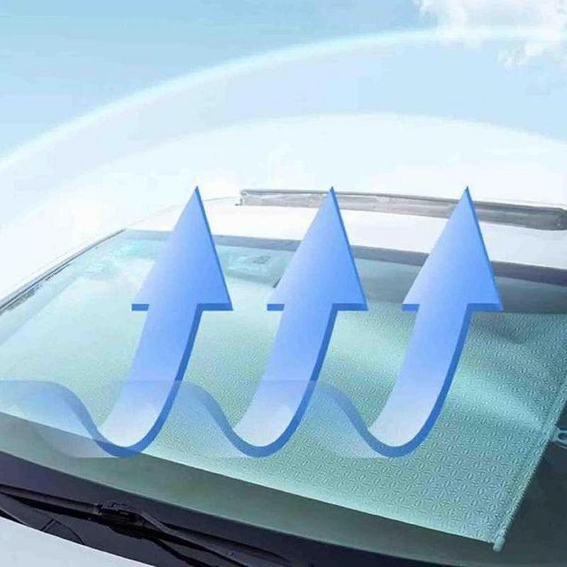 Car Window Shades Retractable Auto Window Roller Shade Windshield Sunblock Guard For Auto Truck Vehicle Glass Sunshade