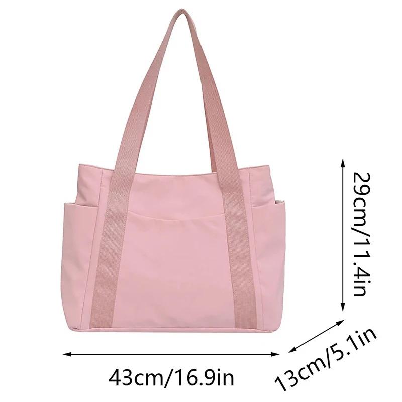 Women's Casual Tote Bag, Zipper Closure, Multiple Pockets, Daily Commuting Bag, Women's Shoulder Bag, Travel Handbag