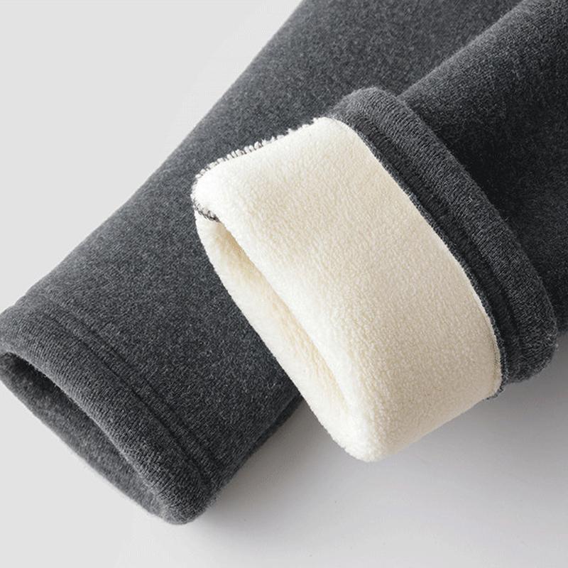 Damen Winter Leggings Thermische Samt Fleece Hose Schwarz Grau Warme Leggings Damen