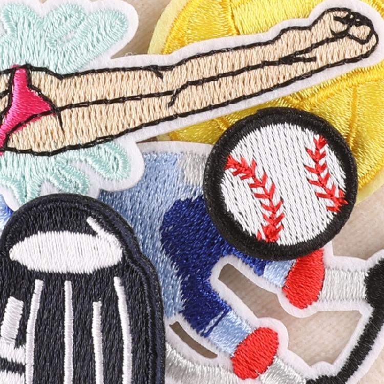 16 Pcs Sports Series Iron on Patches Aesthetic Repair Patches Sewing on Applique Embroidered Patches for Clothes Bag