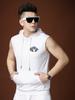European Station 2025 Summer New Arrival Trendy Hooded Vest Men's Sleeveless T-Shirt Waistcoat Summer Wear Casual Sports Men's Clothing