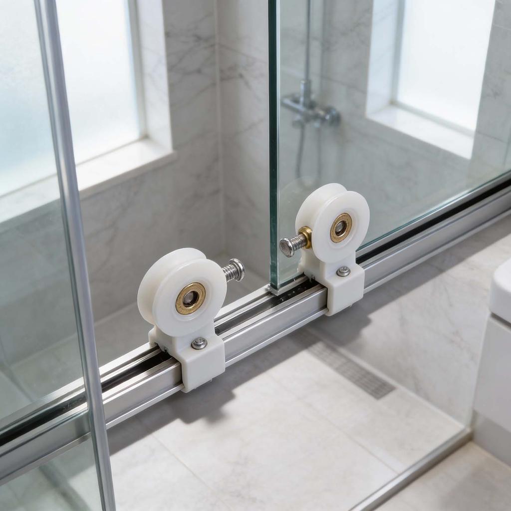 Shower Door Rollers Shower Room 4/8pcs Anti-Rust Quality Replacement Runners Shower Part Shower Room Wheels 22mm