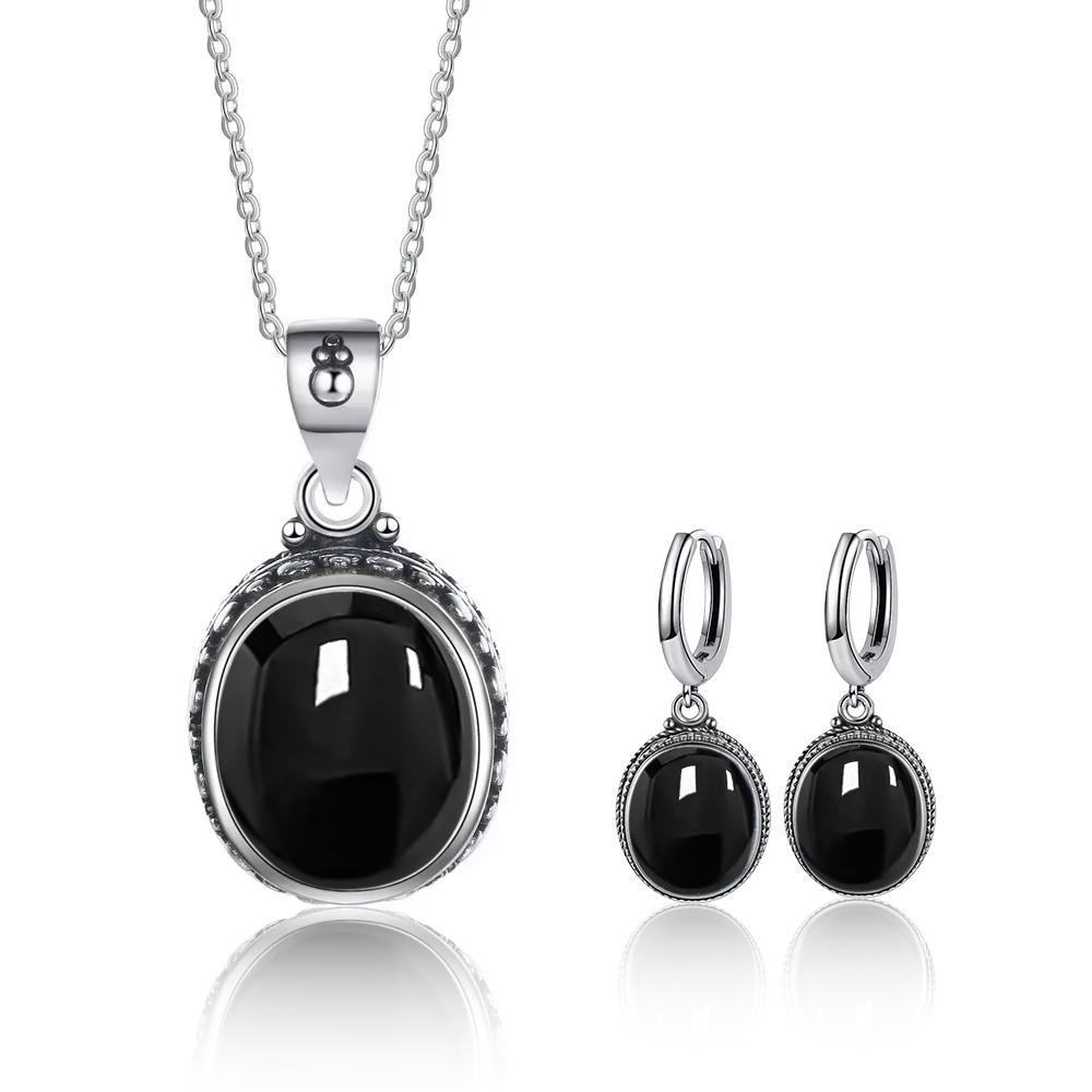 Vintage 925 Silver Natural Labradorite Earrings with Blue Light 10*12mm Big Stone Hoop Earrings Fine Jewelry for Women