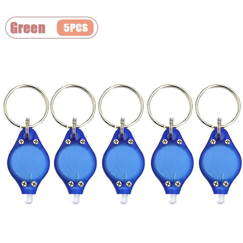 1-10PCS Portable UV Keychain Light Mini LED Flashlight for Counterfeit Money Detection  Outdoor Camping Emergency Tool