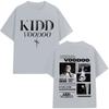 Rapper Kidd Voodoo Satiro Tour Harajuku Graphics 2026 Spring Summer Tshirt Men Short Sleeve Pure Cotton Casual Tops