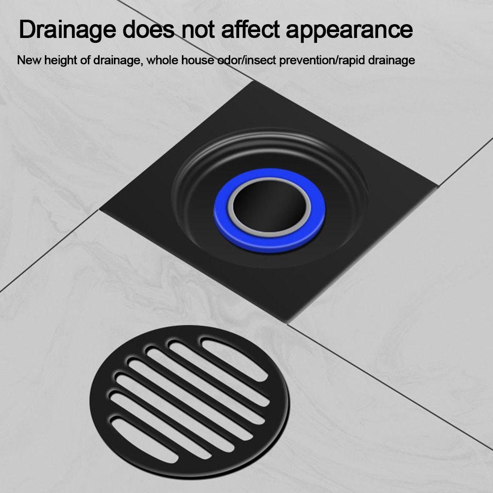 Stainless Steel Shower Floor Drain Deep Water Sealed Drain Filter Plug  Bathroom Supplies