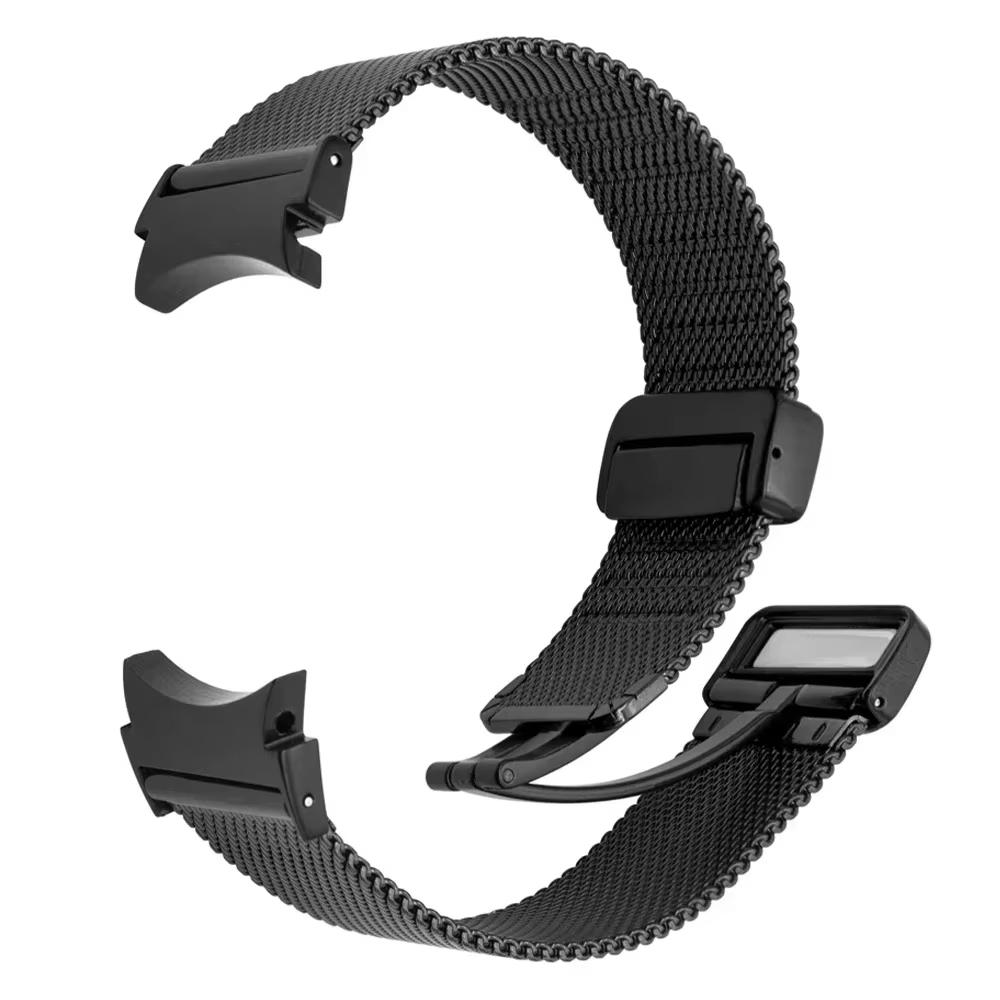 

Міланський ремінець для Samsung Galaxy Watch 7 6 5 44мм 40мм 6 Classic 47мм 43мм Металевий ремінець для Galaxy 8 Classic 46мм 44мм 40мм Galaxy Ultra (2024) чорний