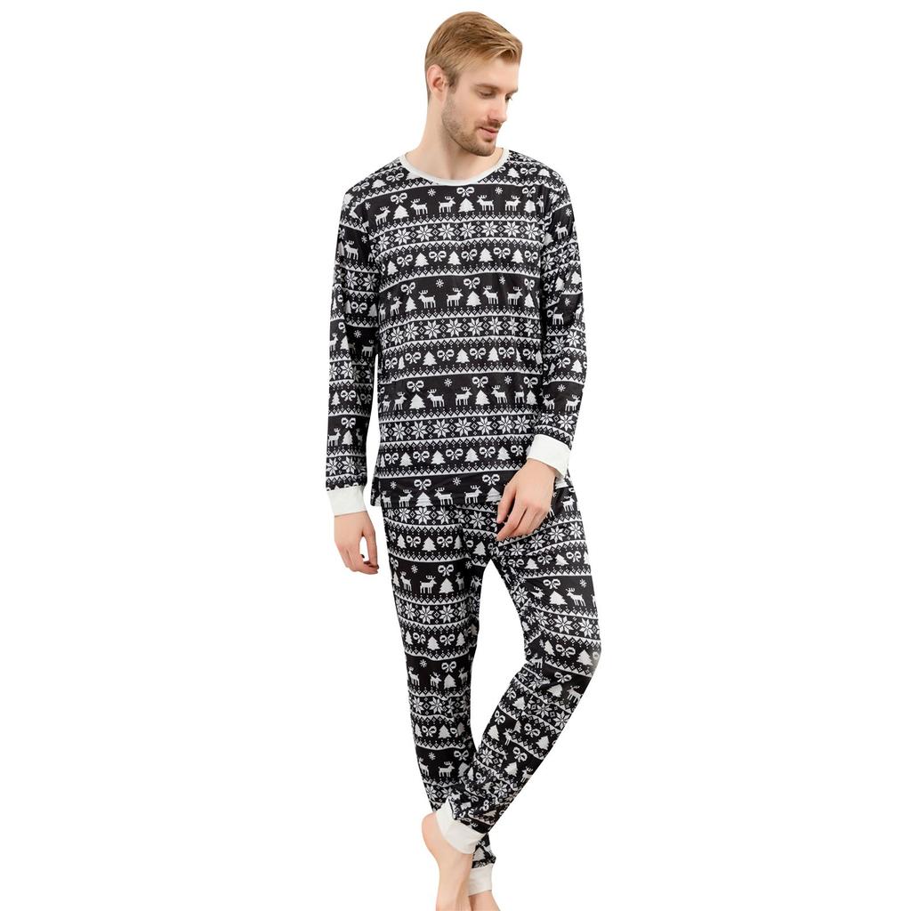 Christmas Parent-child Family Set Home Printed CHRISTMAS PAJAMAS Two-piece Set