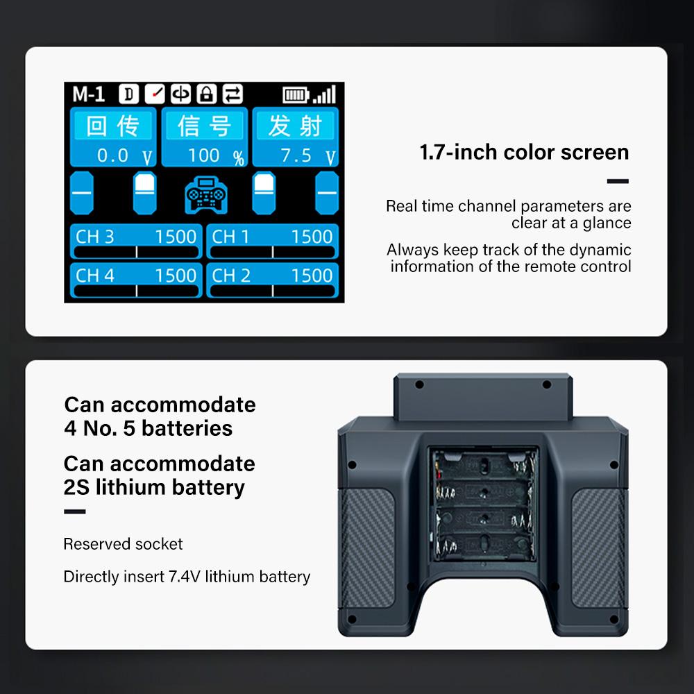 HOTRC HT-8A Transmitter 8CH Radio Controller Cruise Control Gyroscope 300M with F-08A Receiver For Model Aircraft Car Boat