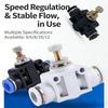 High Pressures Air Tube Fitting With Secure Sealing Pneumatic Airflows Regulator for Factory and Workshop Use