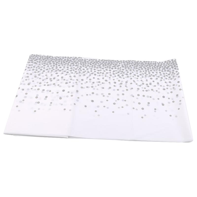 274*137cm Tablecloth Bronzing Black Dot Table Cover for Adult Happy Birthday Party Supplies Wedding Decorations Christmas Decor