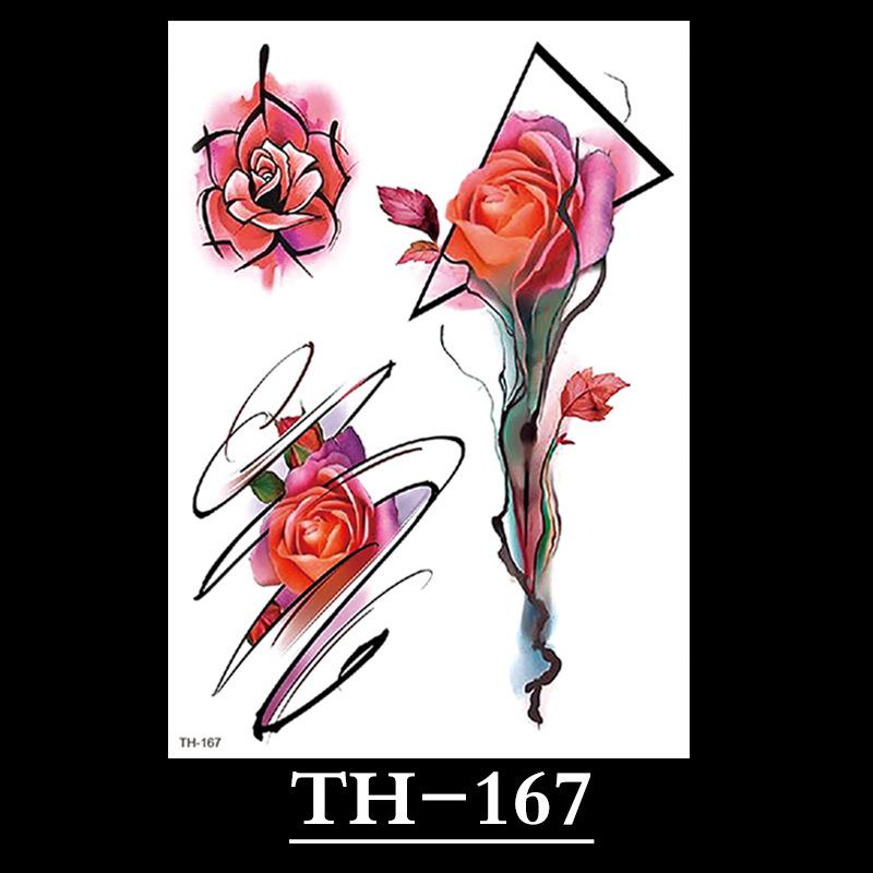 Flower Tattoo Sticker, Small Flower Tattoo Sticker, Tattoo Sticker Waterproof And Sweat-Proof Tattoo