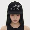 Emoji Cap [Black Angel Kitty]