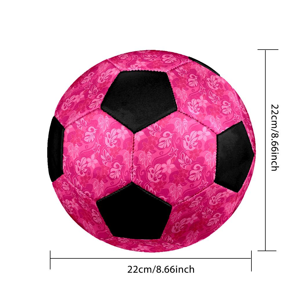 1 PZ Pallone da Calcio Floreale Rosa Taglia 5 Calcio Cucito a Macchina Universale Indoor/Outdoor Collezione Sorpresa n70