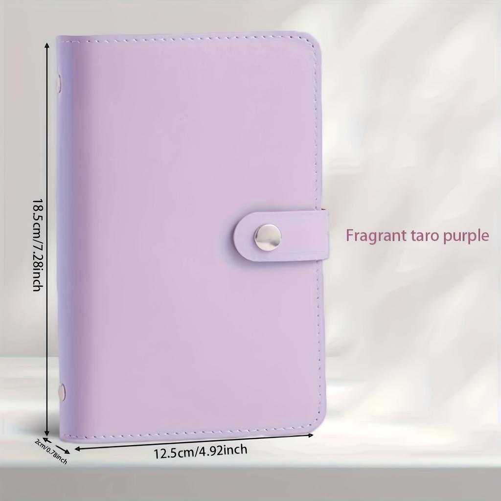 1 Note Storage Book Made of PU Material, Holds 100 Bills with Note Photos, Stamps, Bank Card Storage Book 1A6 Extra Large Capacity Cash Storage