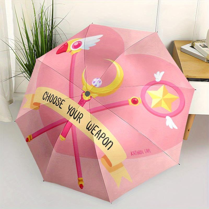 

1pc Choose Your Weapon Wand Set Umbrella with Plastic Handle,Suitable for All Seasons Home Travel Outdoor UmbrellaM1047