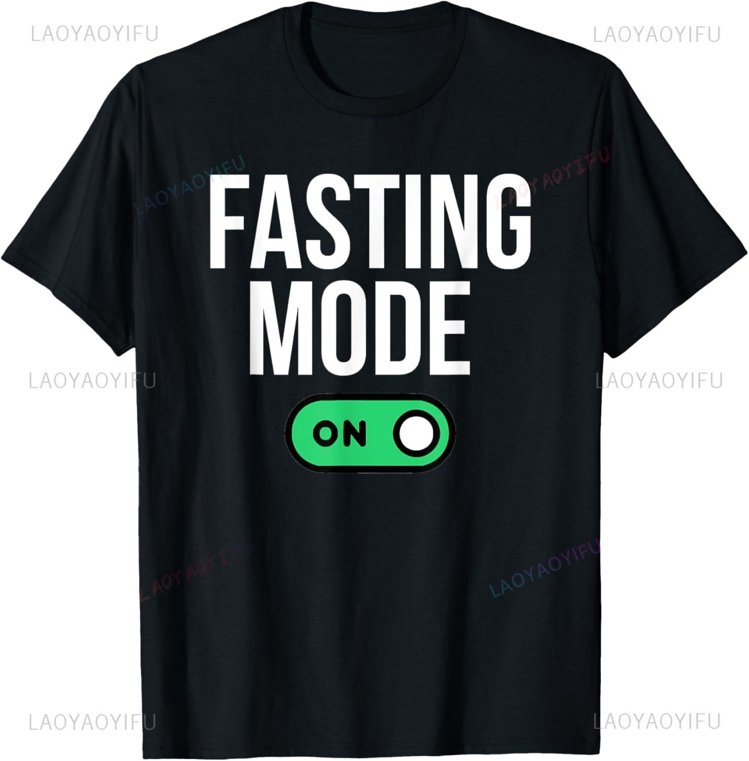 Fasting Mode On Graphic Design T-shirt M
