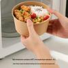 Kraft Paper Round Microwaveable Food Containers with Lids (750ml, 20-Pack)