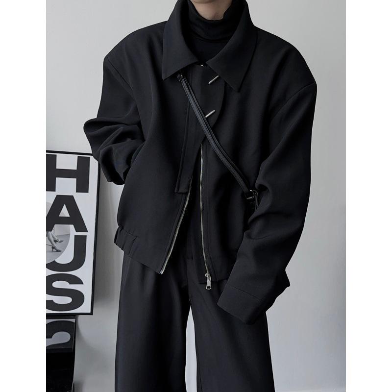 Spring & Autumn American-Style Wide Shoulder Men s Flight Jacket: Korean Simple Short Loose Casual Versatile Outerwear Medium