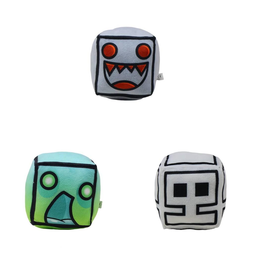 Adorable Geometry Dash Plush Toy With Unique Characters And Soft Pp Cotton Filling For Kids