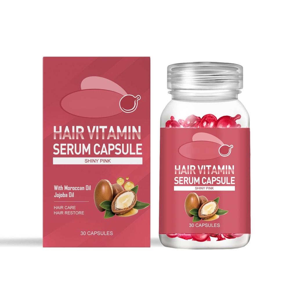 Hair Capsules 30Pcs Hair Capsules Serum For Frizzy And Damaged Hair, Keratin Hair Care Hair Care, Hair Oil Capsules For Men Women 30ml