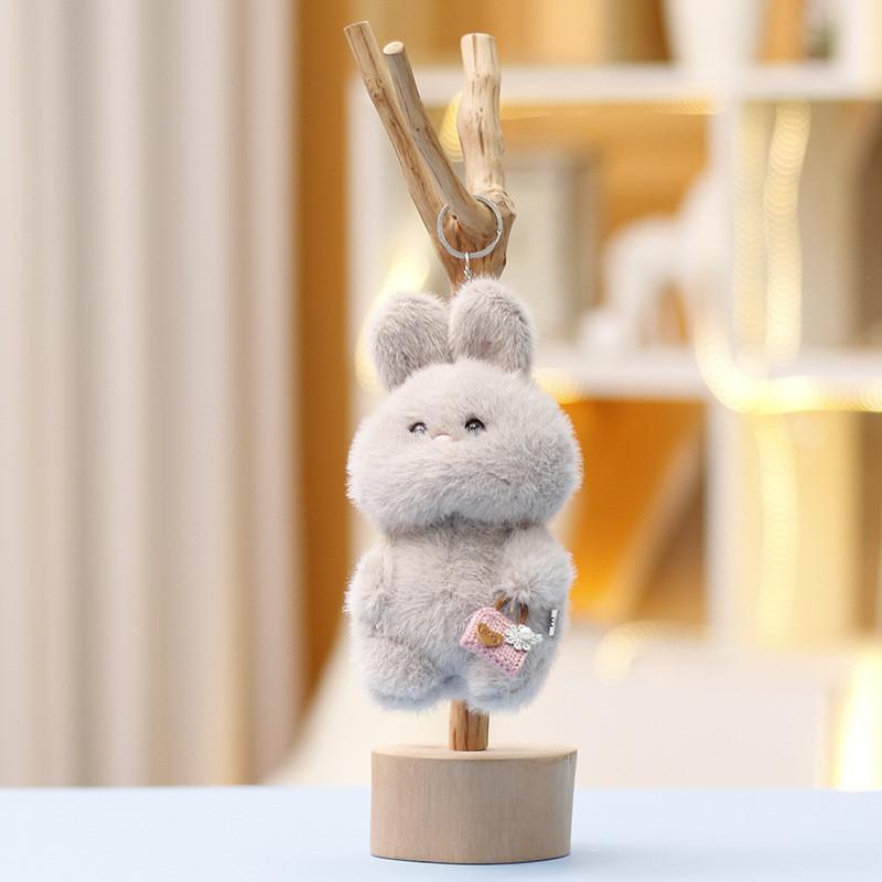 Handbag Delightful Rabbit Plush Toy Keychain For Children Gift And Collect