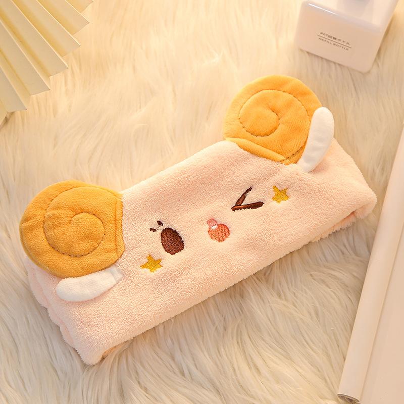 Cartoon Shepherd Star Ear Hair Tie, Face Wash Coral Velvet Headband, Makeup Remover, Hair Cover for Sale, Sprouting Accessories