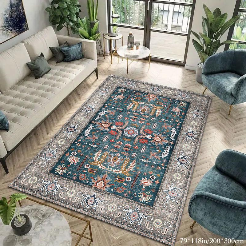 Retro Carpet Homestay Decoration Carpet Bedroom Bedside Carpet Living Room Study Room Carpet