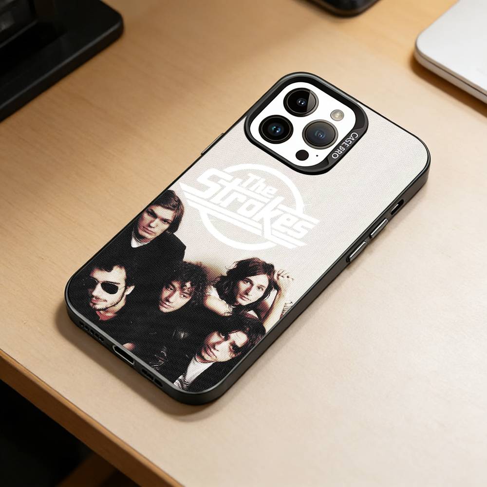 Band The s-Strokes  Phone Case For iPhone 17,16,15,14,13,12,11 Plus,Pro Max,XS,Colorful Silver Phone case Funda Cover