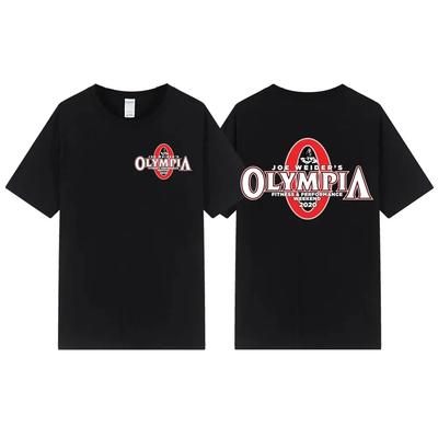 Ny Sommar Herr OLYMPIA Tryckt Ren Bomull T-shirt Herr Hip Hop Gatusport Träning Bekväm Hetsig Säljande Kortärmad