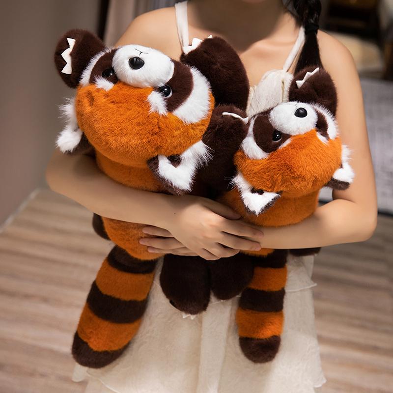 50/60/80Cm Simulation High Quality Kawaii Raccoon Plush Doll Pillow Cute Red Panda Plush Toy Home Decor Gift For Boys And Girls