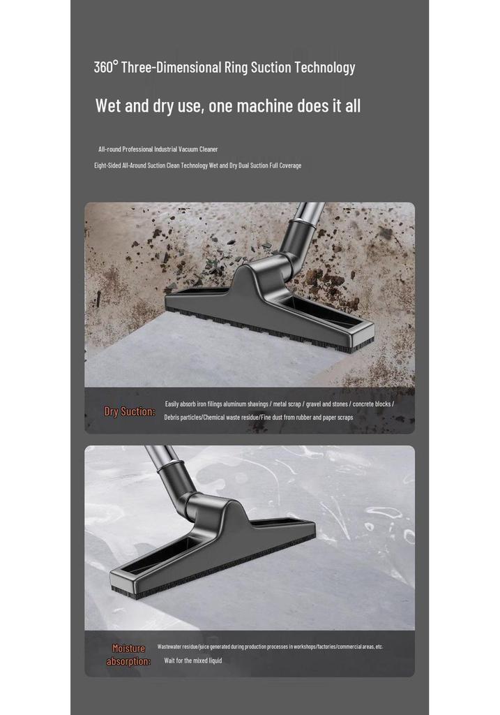 High-Power Industrial Vacuum Cleaner for Home and Car – Carpet and Grout Cleaning