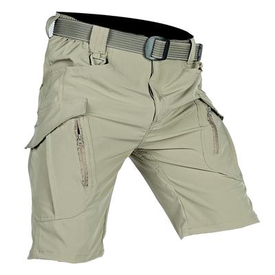 Shorts Cargo d'Été pour Homme Séchage Rapide Tactique Multi-Poches Short d'Extérieur Chasse Pêche Pantalon Longueur Genou