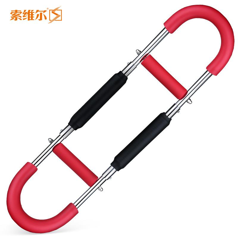 

Twister Arm Exerciser U-Shape Wrist Strength Trainer With Foam Handle Adjustable Chest Expander Home Portable Fitness Equipment червоний