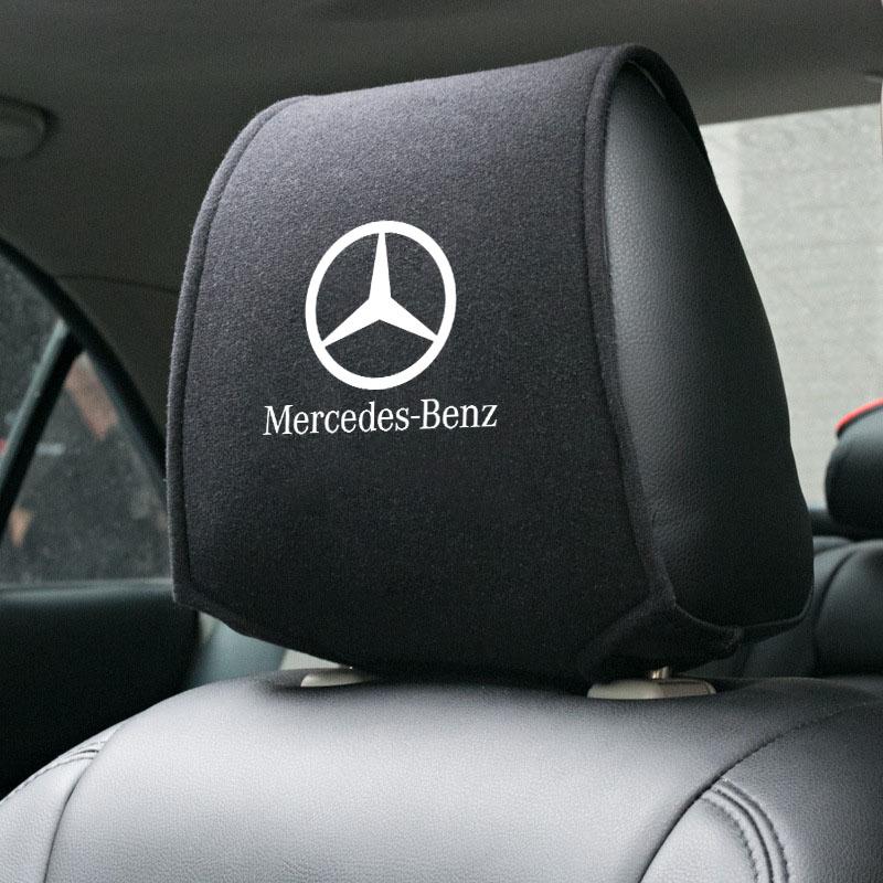 Car Seat Headrest Pillowcase Anti-Dirty Protective Cover For Mercedes Benz W203 W204 W205 W206 W212 CLK GLA B C E S Accessories FZ8