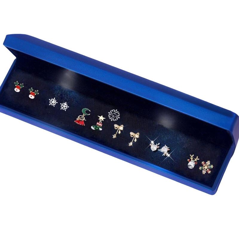 S925 Silber Schneeflocken Ohrring Set: Elegantes einwöchiges Geschenk für Freundin