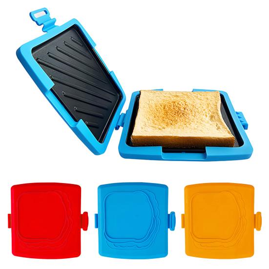 Microwave Toaster Sandwich Machine Quick Cooking Breakfast Maker Non-Stick Dishwasher-Safe Grill Cooking