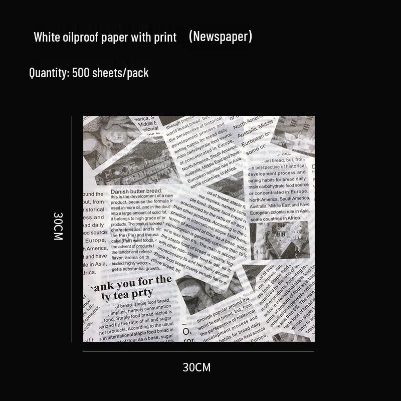 ZISIZ Oil-Proof Baking & Burger Paper