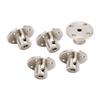 5pcs Flange Coupling Connector Professional Stainless Steel 3mm Inner Diameter Rigid Flange Shaft
