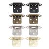 2pcs RV Cabinet Hinge 1/2in Overlay Self Closing Cabinet Door Hinge Hardware Steel for RV Boat Bathroom Kitchen