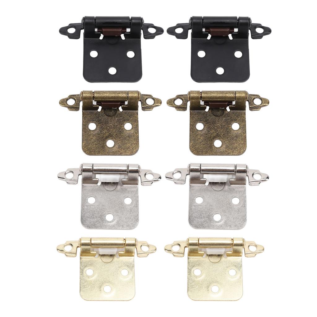 2pcs RV Cabinet Hinge 1/2in Overlay Self Closing Cabinet Door Hinge Hardware Steel for RV Boat Bathroom Kitchen