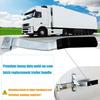 Enclosed Trailer Door Handle with Rubber Grip, Cargo Trailer Side Rear Door Handle - Weld-On Replacement Handle for Cam Bar Lock Assembly