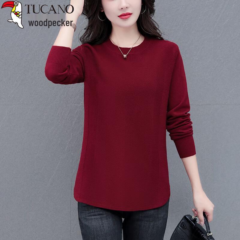 Woodpecker Women's Mid-Length Round Neck Knit Sweater