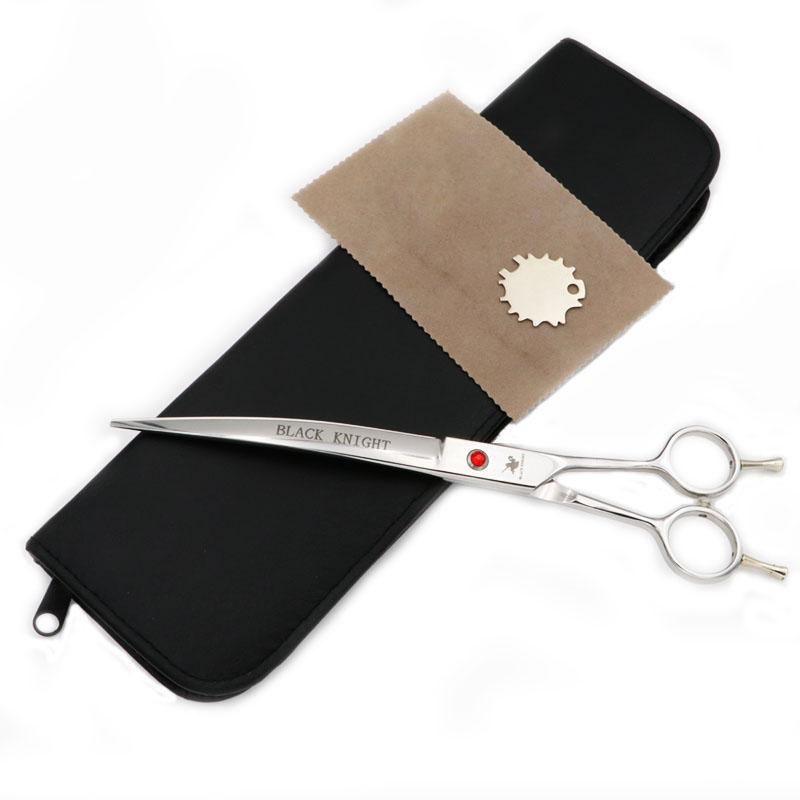 

Набор ножниц для груминга питомцев 8 дюймов профессиональные Япония 440C ножницы для собак стрижка волос изогнутые ножницы с сумкой